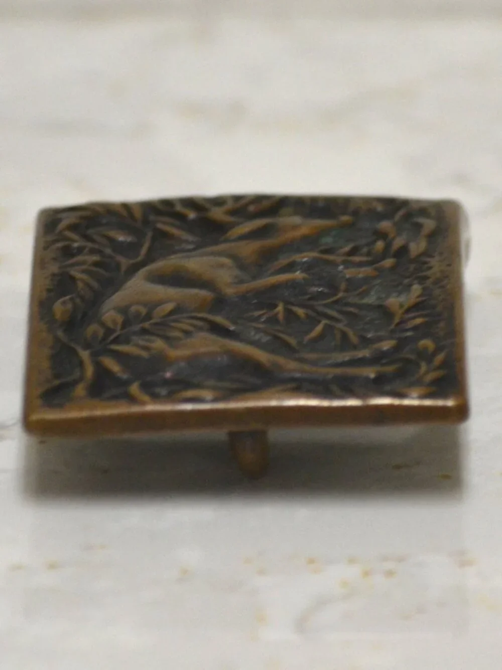 Tech Ether Guild Belt Buckle Whitetail Buck Deer